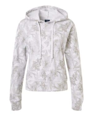 ASH W24105 women's maddie floral print hooded sweatshirt