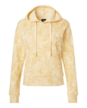 SUN RAY W24105 women's maddie floral print hooded sweatshirt