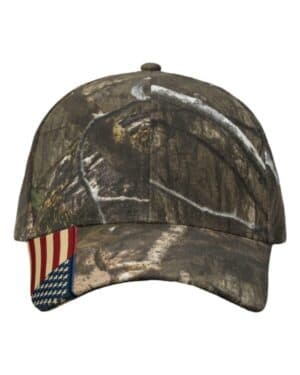 COUNTRY DNA/ USA FLAG Kati LC350 camo woven usa flag cap