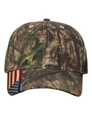 Kati LC350 camo woven usa flag cap