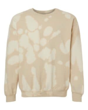 681BW essential fleece bleach wash crewneck sweatshirt