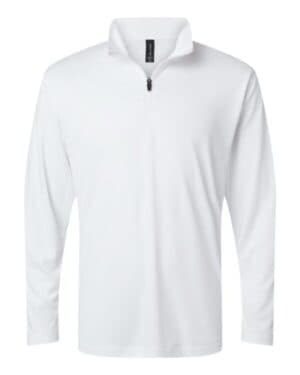 WHITE Allpro 41870 pro-lock performance quarter-zip pullover