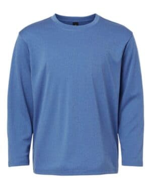 HEATHER ROYAL 48400Y pro-lock youth performance long sleeve t-shirt