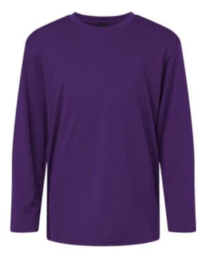 PURPLE 48400Y pro-lock youth performance long sleeve t-shirt