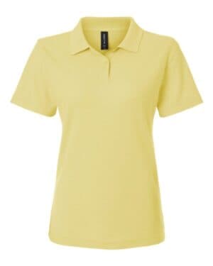 LIGHT YELLOW Allpro 62800L women's pique polo