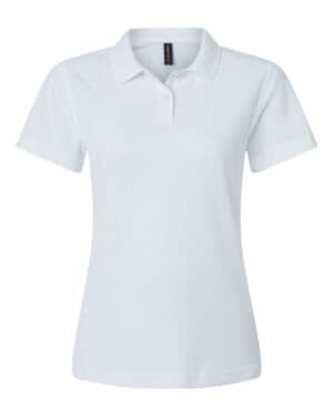 WHITE Allpro 62800L women's pique polo