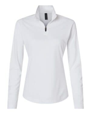 WHITE 41870L pro-lock women's performance quarter-zip pullover