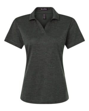 BLACK MELANGE Allpro 4HM00L women's performance mlange polo