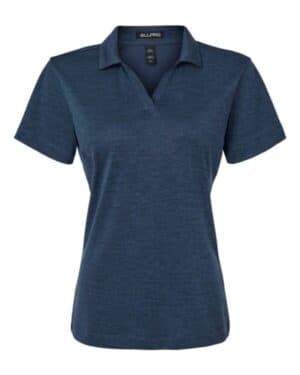 NAVY MELANGE Allpro 4HM00L women's performance mlange polo