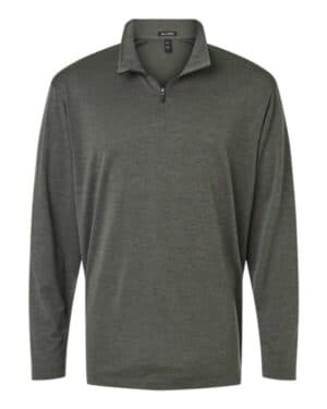 CHARCOAL MELANGE Allpro 4HM700 performance mlange quarter-zip pullover