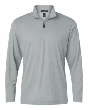 SILVER MELANGE Allpro 4HM700 performance mlange quarter-zip pullover