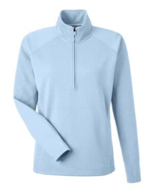 J america 8754 women's apex fleece quarter-zip pullover