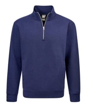 TRUE NAVY J america 8722 btb fleece quarter-zip sweatshirt