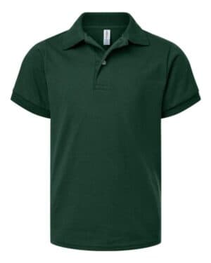 FOREST GREEN Jerzees 437K youth dri-power polo