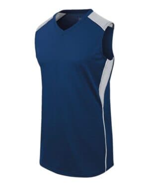 NAVY/ SILVER GREY/ WHITE Augusta sportswear 312162 women's dynamite jersey