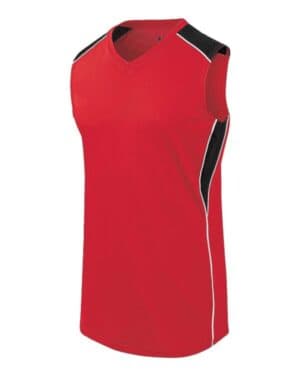 SCARLET/ BLACK/ WHITE Augusta sportswear 312162 women's dynamite jersey