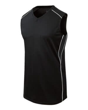 BLACK/ BLACK/ WHITE Augusta sportswear 312163 girls' dynamite jersey