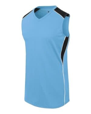 COLUMBIA BLUE/ BLACK/ WHITE Augusta sportswear 312163 girls' dynamite jersey