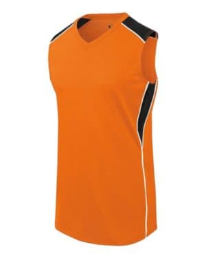 ORANGE/ BLACK/ WHITE Augusta sportswear 312163 girls' dynamite jersey