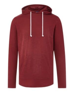 Mv sport 24401 miles slub hooded long sleeve t-shirt