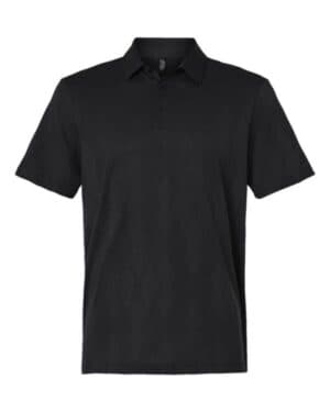 CARBON BLACK Adidas A2008 ultimate textured polo