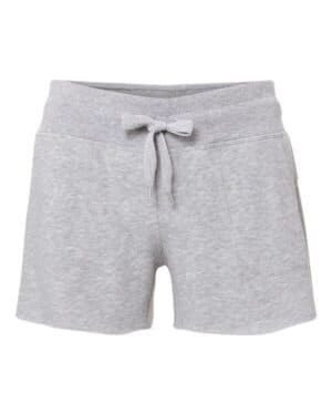 HEATHER GREY Mv sport W23151 women's jolene fundamental fleece shorts