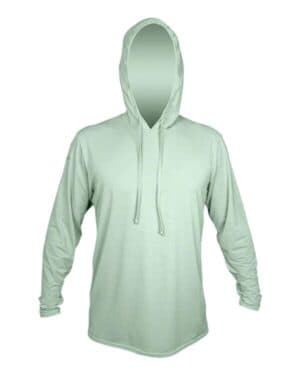 OLIVE HEATHERED Anetik MVLPRH8 low pro tech hooded long sleeve t-shirt