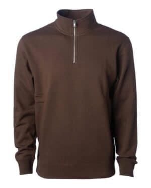 BROWN Independent trading co SS4600QZ midweight quarter-zip pullover