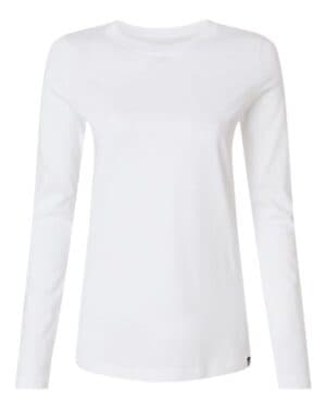 WHITE W30002U women's regenx cotton underscrub long sleeve t-shirt
