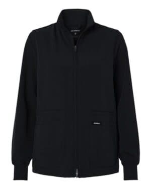 W60001 women's ceri essential full-zip 6-pocket scrub jacket