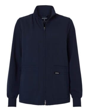 W60001 women's ceri essential full-zip 6-pocket scrub jacket
