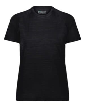 BLACK HEATHER Holloway 222754 eco revive women's all-pro t-shirt