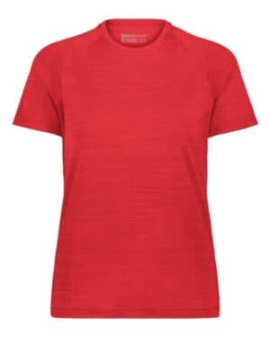 SCARLET HEATHER Holloway 222754 eco revive women's all-pro t-shirt
