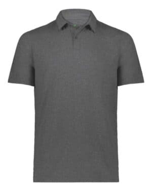 CARBON HEATHER Holloway 223554 eco revive ventura soft knit polo