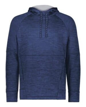 NAVY HEATHER/ SILVER 223580 all-pro performance fleece hooded sweatshirt
