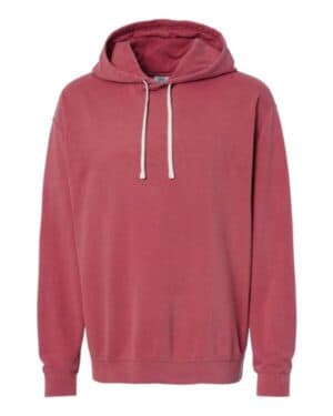 1467 garment-dyed lightweight fleece hooded sweatshirt