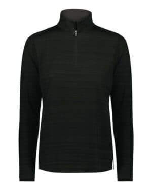 BLACK Augusta sportswear 7012 women's pursuit quarter-zip