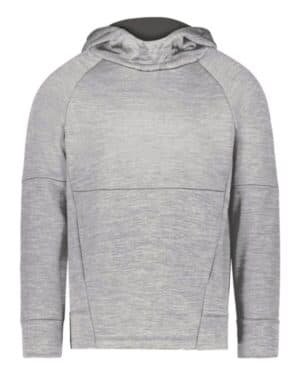 ATHLETIC GREY HEATHER/ IRON 223680 youth all-pro performance fleece hooded sweatshirt