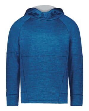 ROYAL HEATHER/ SILVER 223680 youth all-pro performance fleece hooded sweatshirt
