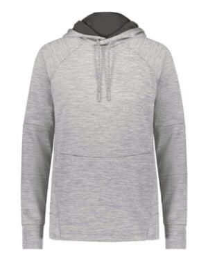ATHLETIC GREY HEATHER/ IRON 223780 women's all-pro performance fleece hooded sweatshirt