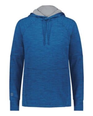 ROYAL HEATHER/ SILVER 223780 women's all-pro performance fleece hooded sweatshirt