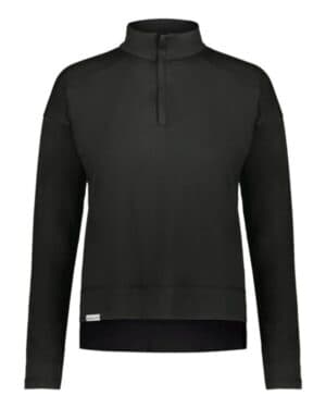 BLACK 223753 eco revive women's ventura soft knit quarter-zip
