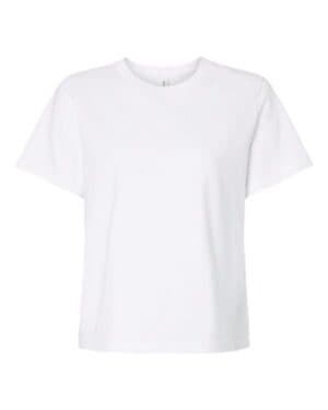 WHITE Bella canvas 6110 women's 6 oz heavyweight tee