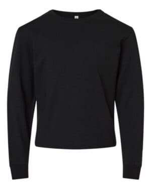 BLACK Bella canvas 3511Y youth 6oz heavyweight long sleeve tee
