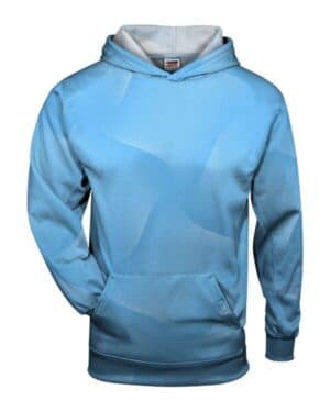 Badger 2413 youth warp hooded long sleeve t-shirt