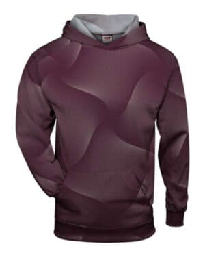 Badger 2413 youth warp hooded long sleeve t-shirt