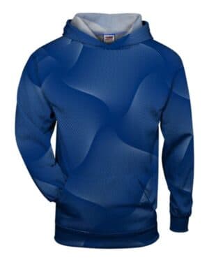 ROYAL Badger 2413 youth warp hooded long sleeve t-shirt