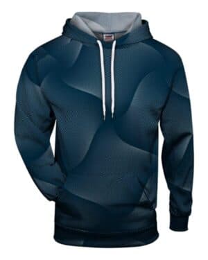 NAVY Badger 1413 warp hooded sweatshirt