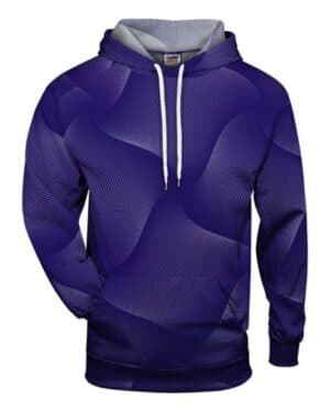 PURPLE Badger 1413 warp hooded sweatshirt