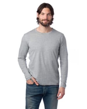 HEATHER GRAY Alternative 1170CV unisex long-sleeve go-to t-shirt